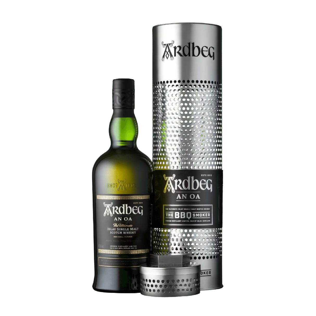 Ardbeg Single Malt Scotch An Oa 93.2 W/ BBQ Smoker