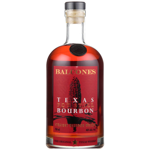 Balcones texas pot still straight bourbon whisky 2 yr 92 w/Glasses