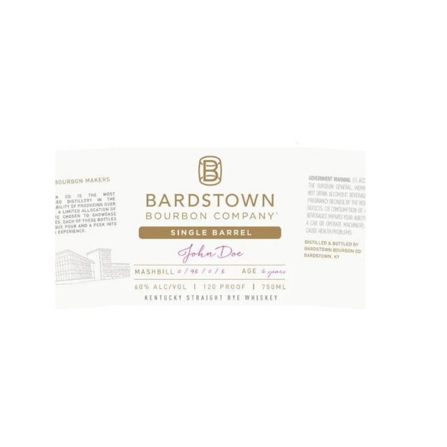 Bardstown Bourbon Co. Single Barrel Straight Rye