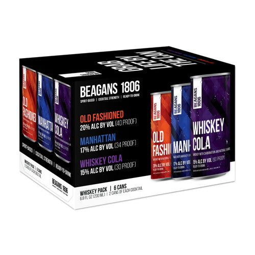 Beagans 1806 Whiskey Variety 4 Pack 200ML 