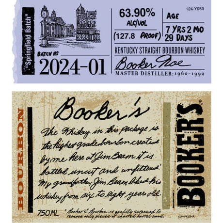 Booker's Bourbon 2024 01 Springfield Batch