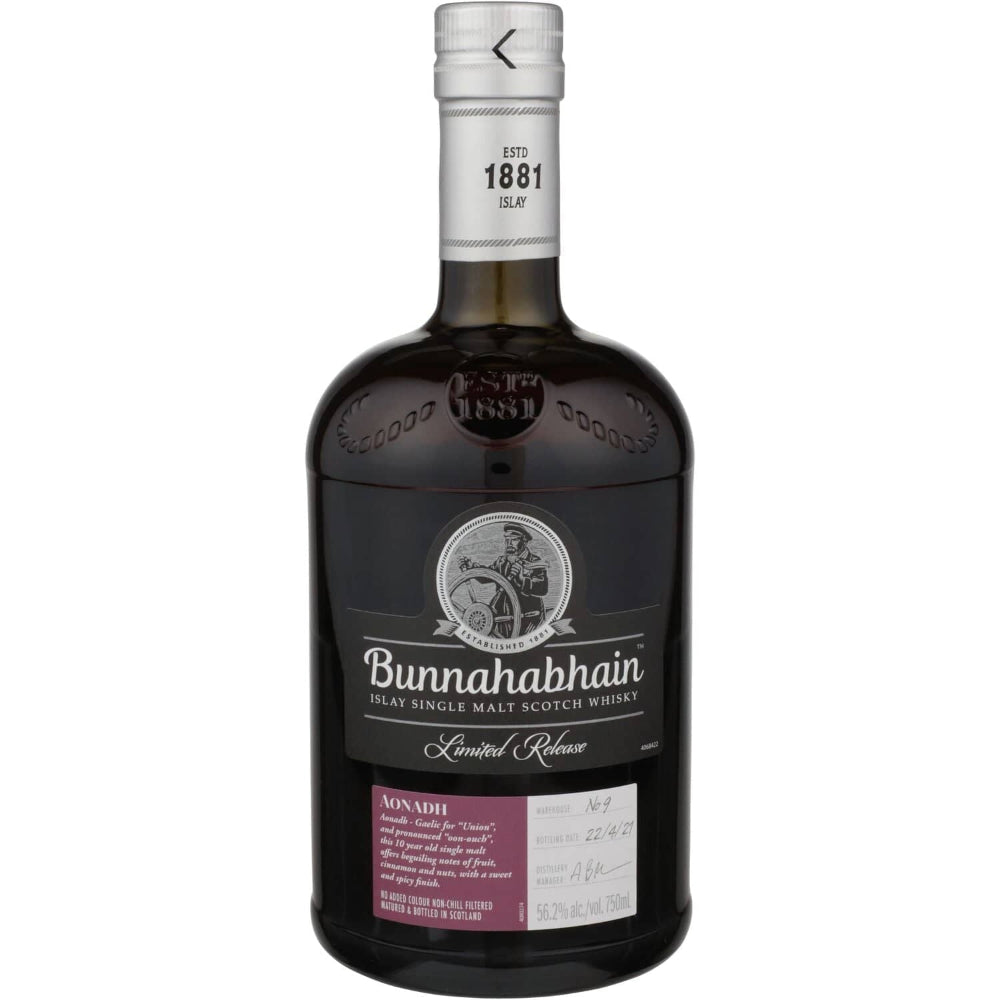 Bunnahabhain Single Malt Scotch Aonadh Limited Release Whiskey