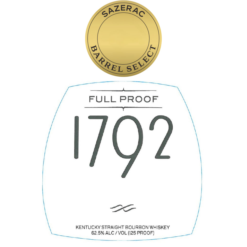 1792 Full Proof Bourbon Sazerac Barrel Select Whiskey