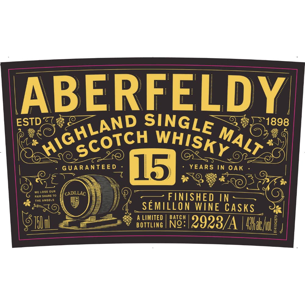 Aberfeldy 15 Year Old Finished in Semillon Wine Casks