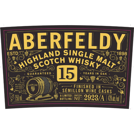 Aberfeldy 15 Year Old Finished in Semillon Wine Casks