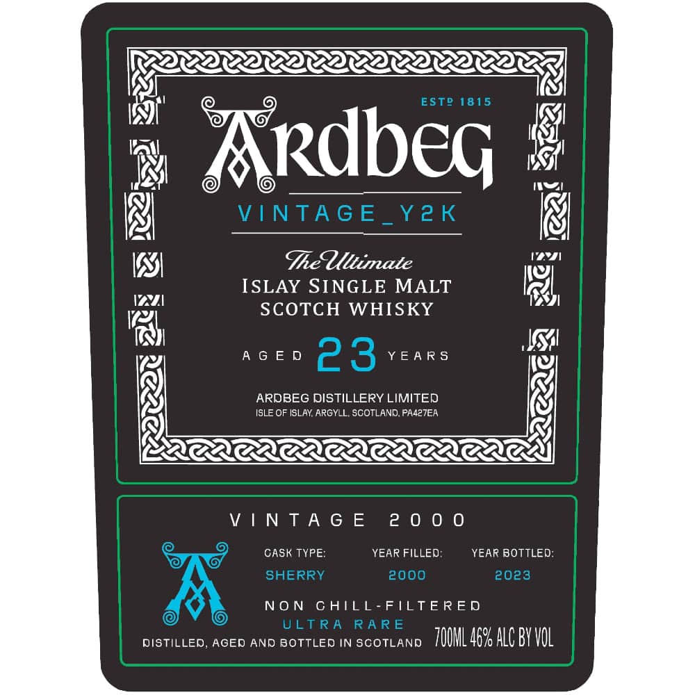 Ardbeg Vintage Y2K 23 Year Old Whiskey