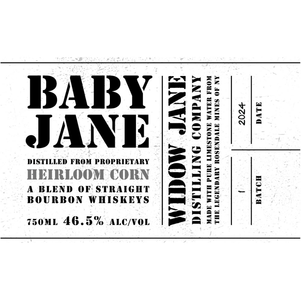 Baby Jane Straight Bourbon 2024 Release Whiskey