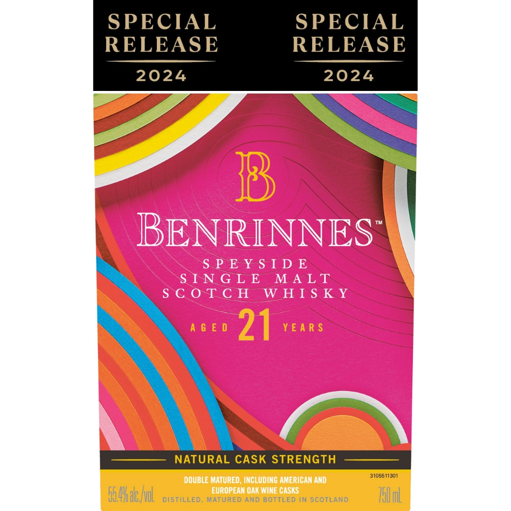 Benrinnes 21 Year Old Speyside Single Malt Scotch 2024 Special Release