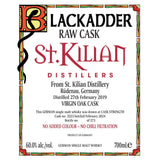 Blackadder Raw Cask St. Kilian Single Malt 2024 Release