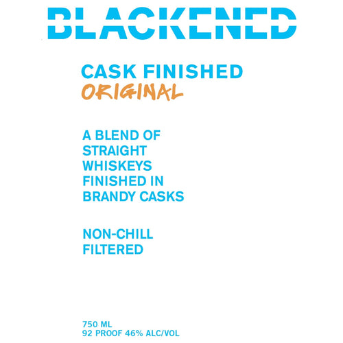 Blackened Cask Finished Original By Metallica Whiskey