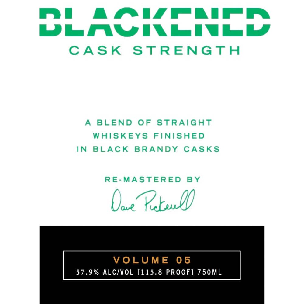 Blackened Cask Strength Volume 05 by Metallica Whiskey