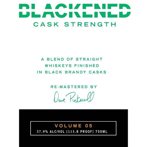 Blackened Cask Strength Volume 05 by Metallica Whiskey