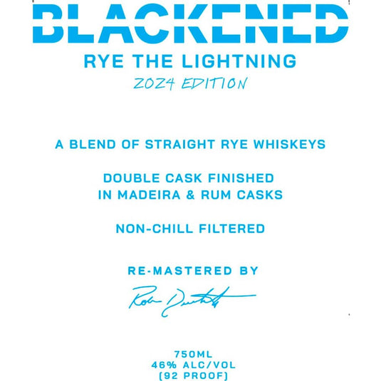 Blackened Rye The Lightning 2024 Edition Whiskey