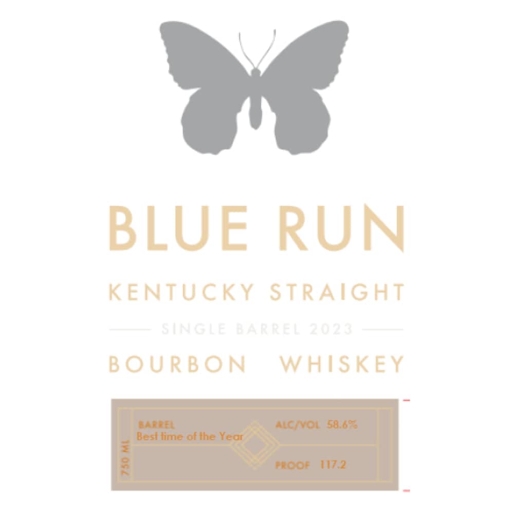 Blue Run Best Time of the Year Single Barrel Bourbon Whiskey 2023