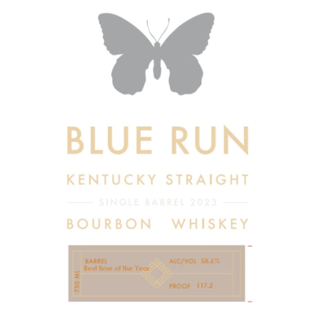 Blue Run Best Time of the Year Single Barrel Bourbon Whiskey 2023