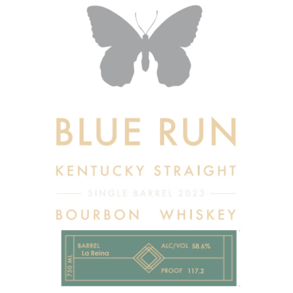 Blue Run ‘La Reina’ Single Barrel Bourbon Whiskey 2023