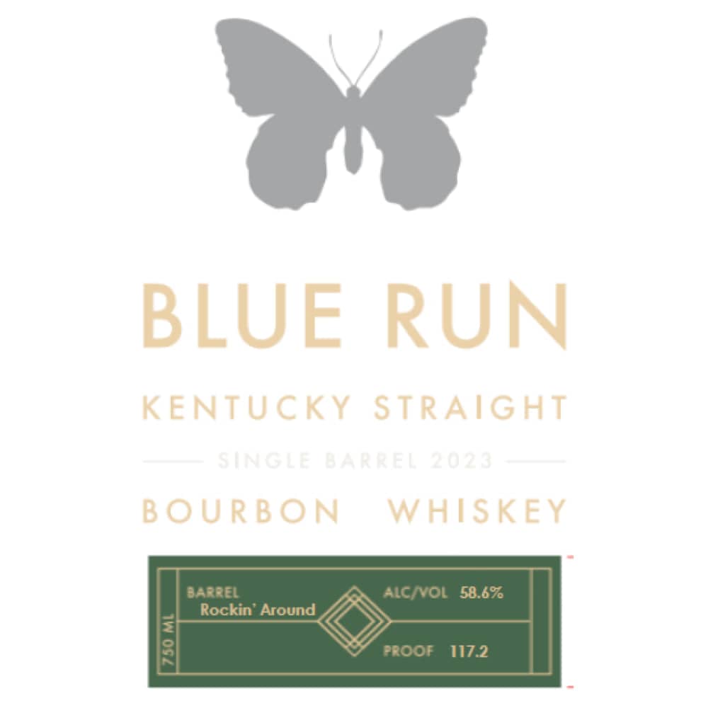 Blue Run ‘Rockin' Around’ Single Barrel Bourbon  Whiskey 2023