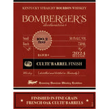 Bomberger’s Culte Barrel Finish Kentucky Straight Bourbon