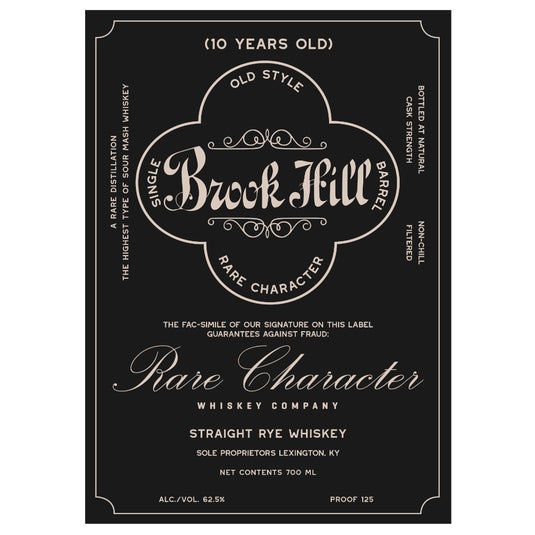 Brook Hill 10 Year Old Straight Rye Whiskey 700ML