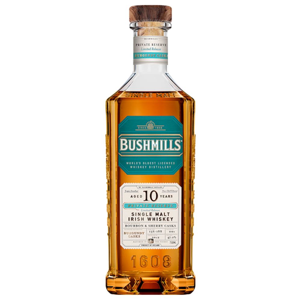 Bushmills 10 Year Old Private Reserve Burgundy Cask Finished Whiskey