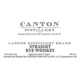 Canton Distillery Straight Rye Whiskey