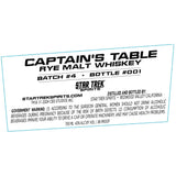 Captain’s Table Rye Malt Whiskey Batch #4