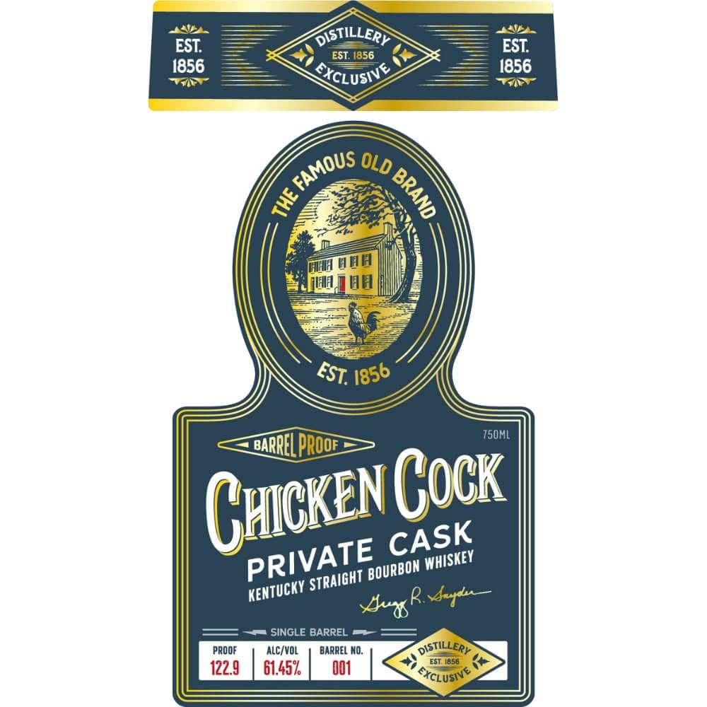 Chicken Cock Single Barrel Private Cask Bourbon