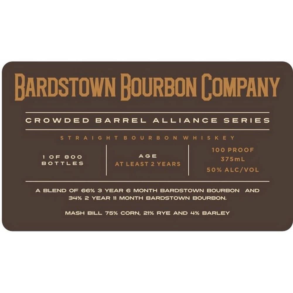 Crowded Barrel Alliance Series Bardstown Bourbon Company Bourbon