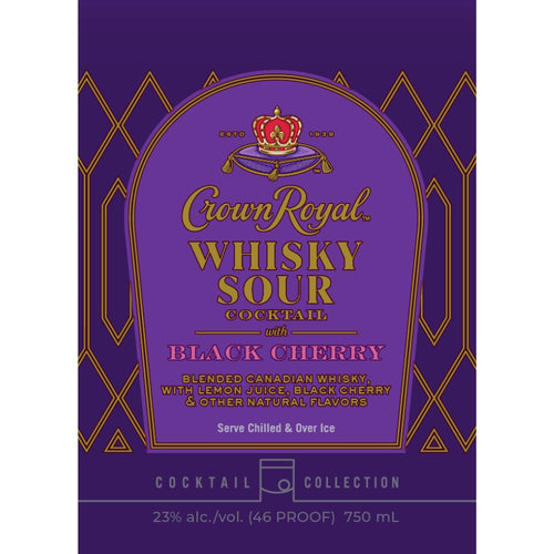 Crown Royal Black Cherry Whisky Sour Bottled Cocktail