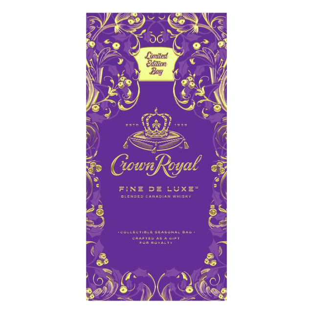 Crown Royal Fine De Luxe Limited Edition Holiday Bag Whiskey