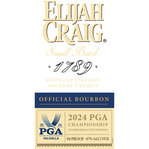 Elijah Craig 2024 PGA Championship Commemorative Edition Whiskey