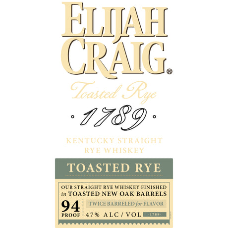 Elijah Craig Toasted Rye Whiskey