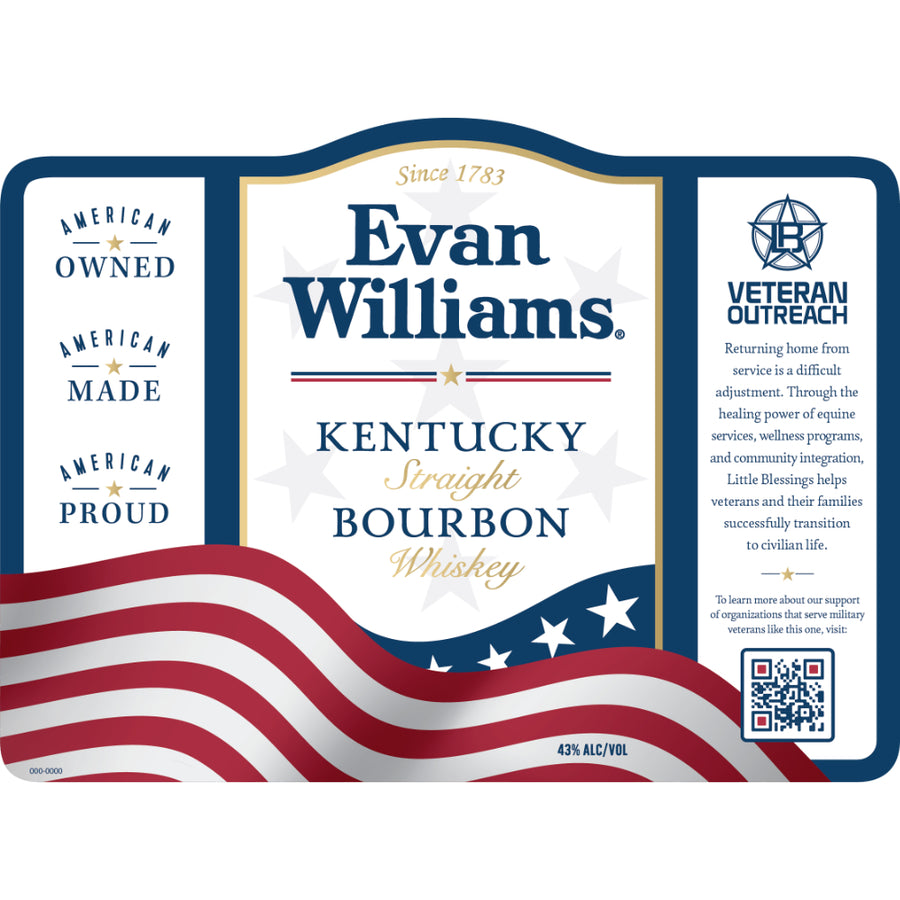 Evan Williams Veteran Outreach Straight Bourbon Whiskey