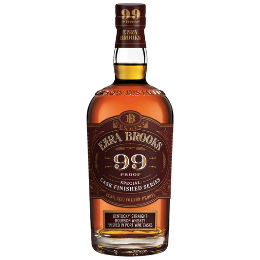 Ezra Brooks 99 Proof Bourbon Finished in Port Wine Casks Whiskey