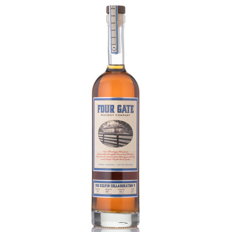 Four Gate Split Stave Bourbon By Kelvin Collaboration V Batch 28 Whiskey