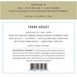 Frank August Bourbon Case Study: 02 Whiskey
