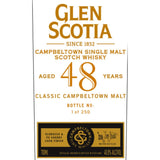 Glen Scotia 48 Year Old Whiskey