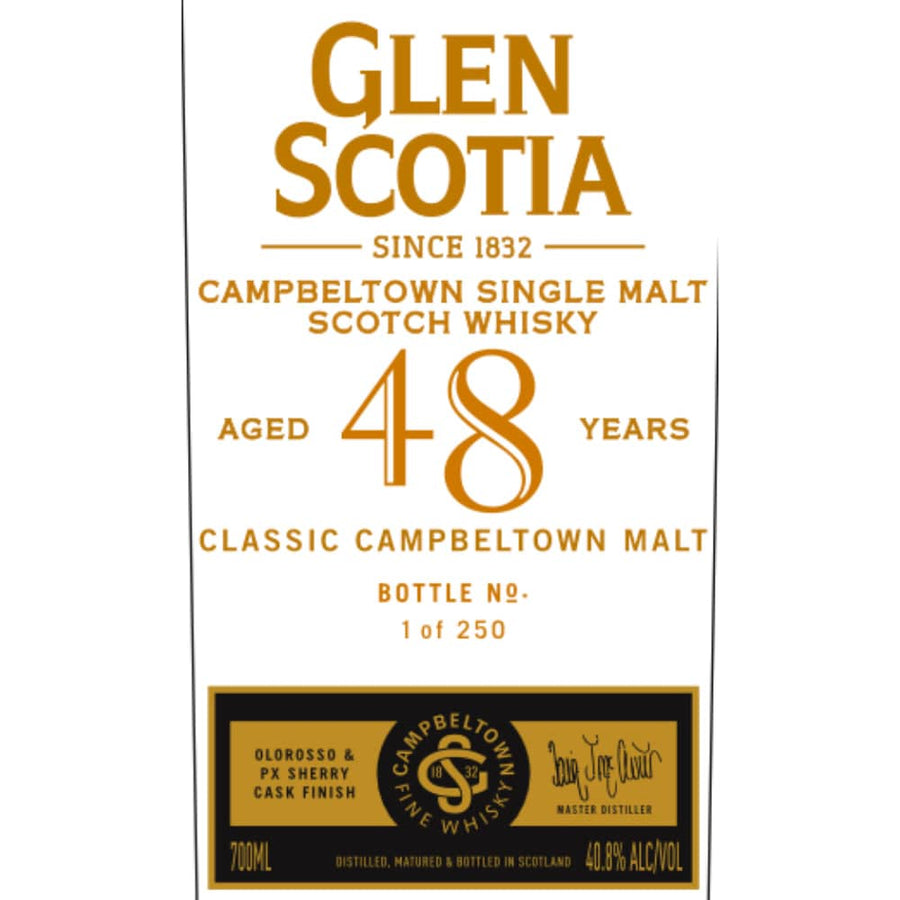 Glen Scotia 48 Year Old Whiskey
