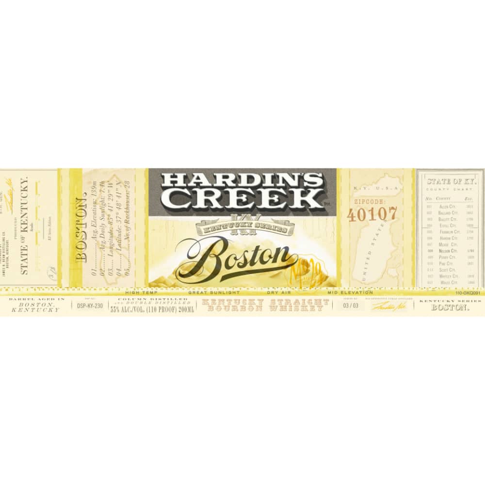 Hardin’s Creek Kentucky Series Boston Bourbon Whiskey