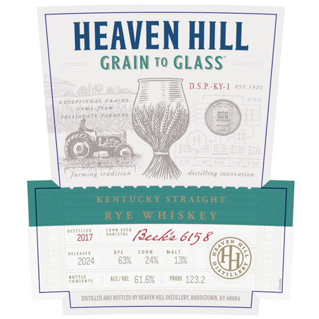 Heaven Hill Grain to Glass Kentucky Straight Rye Whiskey