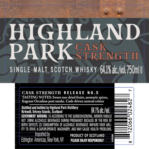 Highland Park Cask Strength Release No. 5 Whiskey