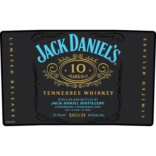 Jack Daniel's 10 Year Old Batch 04 Limited Release Whiskey
