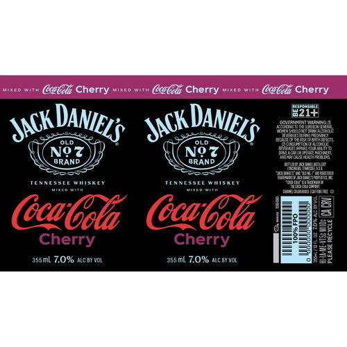 Jack Daniel's Coca Cola Cherry Canned Cocktail