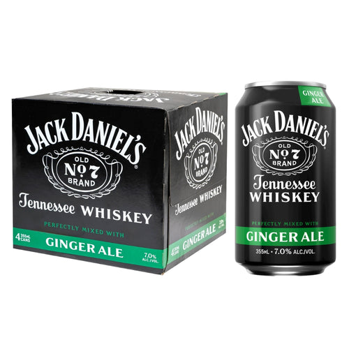 Jack Daniel's Ginger Ale Canned Cocktail 4PK