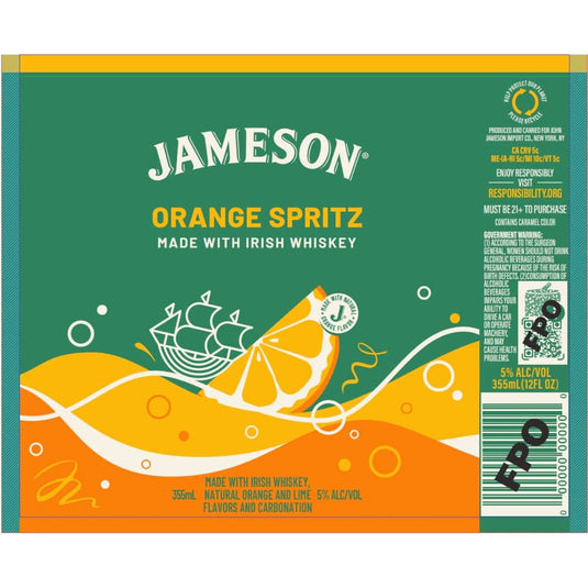 Jameson Orange Spritz Canned Cocktail 355 ML