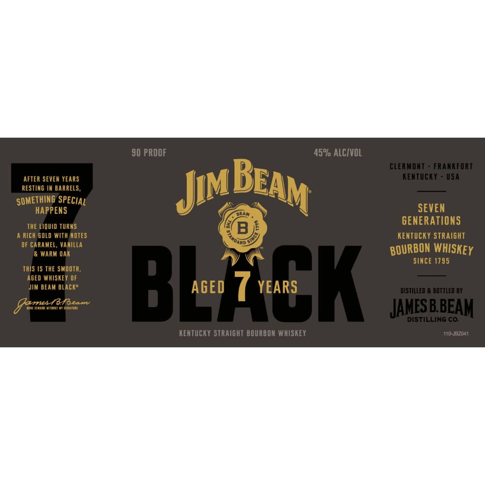 Jim Beam Black 7 Year Old Bourbon Whiskey