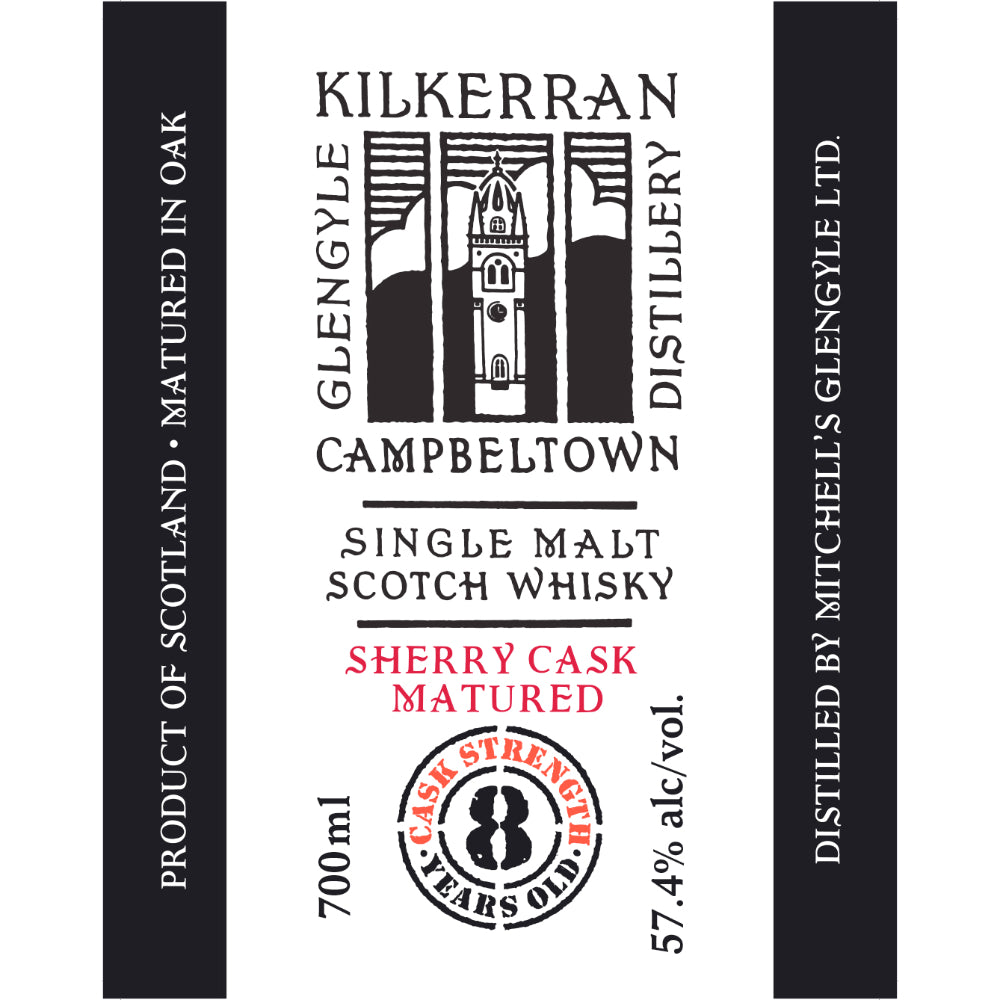 Kilkerran 8 Year Old Sherry Cask Matured 57.4 Proof