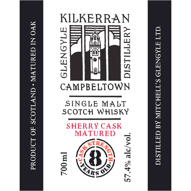 Kilkerran 8 Year Old Sherry Cask Matured 57.4 Proof