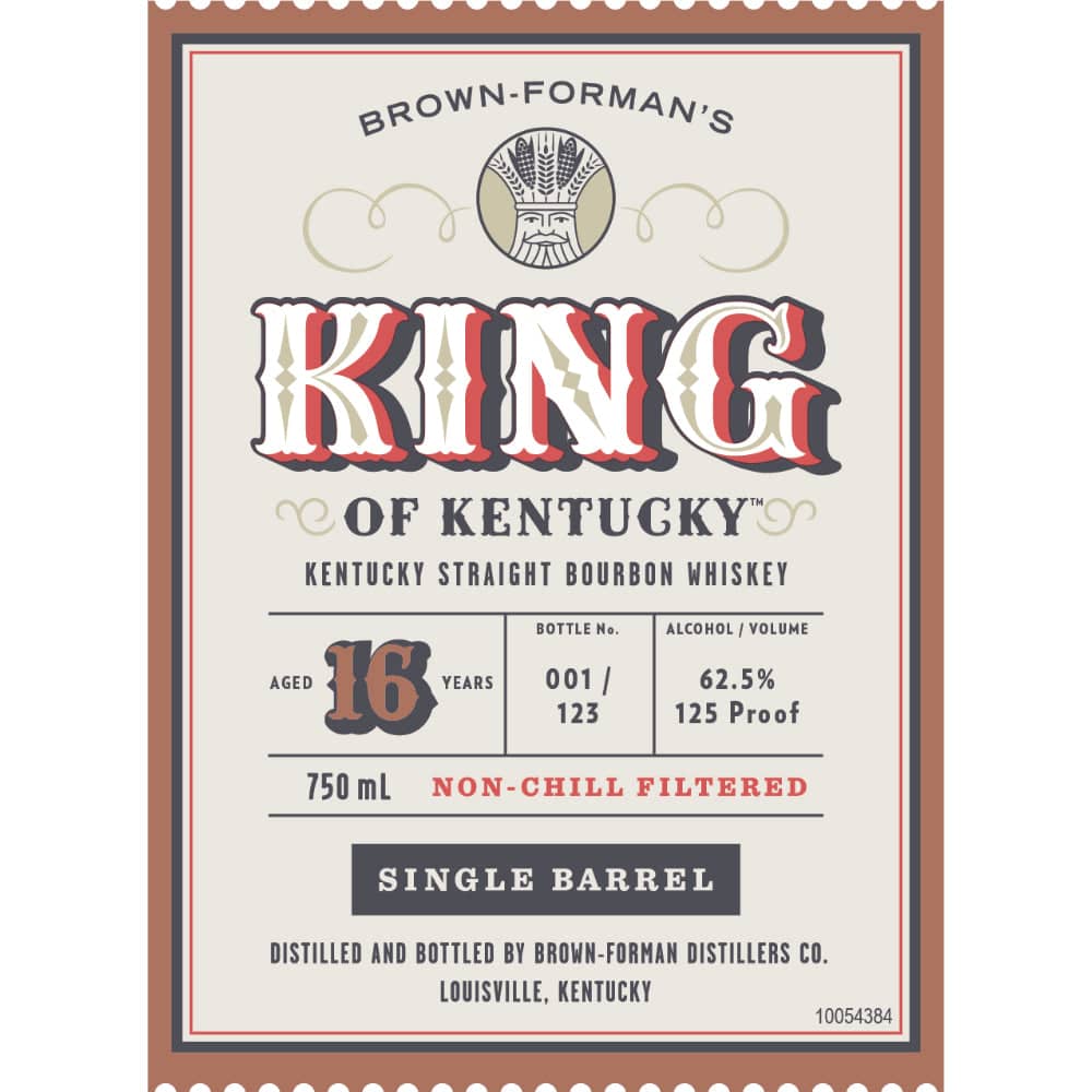 King of Kentucky 16 Year Old Bourbon 2023 Release