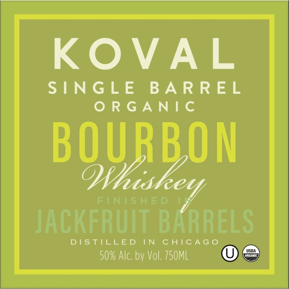 Koval Single Barrel Organic Bourbon Finished in Jackfruit Barrels Whiskey